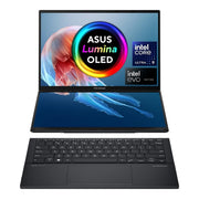 ASUS ZENBOOK DUO OLED (2024), 14" (35.56CM) FHD OLED TOUCH DISPLAY, INTEL CORE ULTRA 9 185H, BUILT - IN AI, DUAL SCREEN LAPTOP (32GB/2TB SSD/INTEL ARC GRAPHICS/WIN11/GRAY/1.65 KG), UX8406MA - QL971WS - SWIFT PERIPHERALS90NB12U1-M00HH0