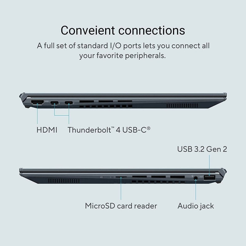 ASUS ZENBOOK FLIP 14 OLED UP5401ZA - KN501WS [CI5 - 12500H 12TH GEN/16GB DDR4/512GB SSD/NO DVD/WIN11 HOME/15.6 INCH/INTIGRATED GRAPHICS/1 YEAR/GREY] - SWIFT PERIPHERALS1083088