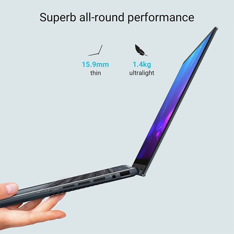ASUS ZENBOOK FLIP 14 OLED UP5401ZA - KN501WS [CI5 - 12500H 12TH GEN/16GB DDR4/512GB SSD/NO DVD/WIN11 HOME/15.6 INCH/INTIGRATED GRAPHICS/1 YEAR/GREY] - SWIFT PERIPHERALS1083088