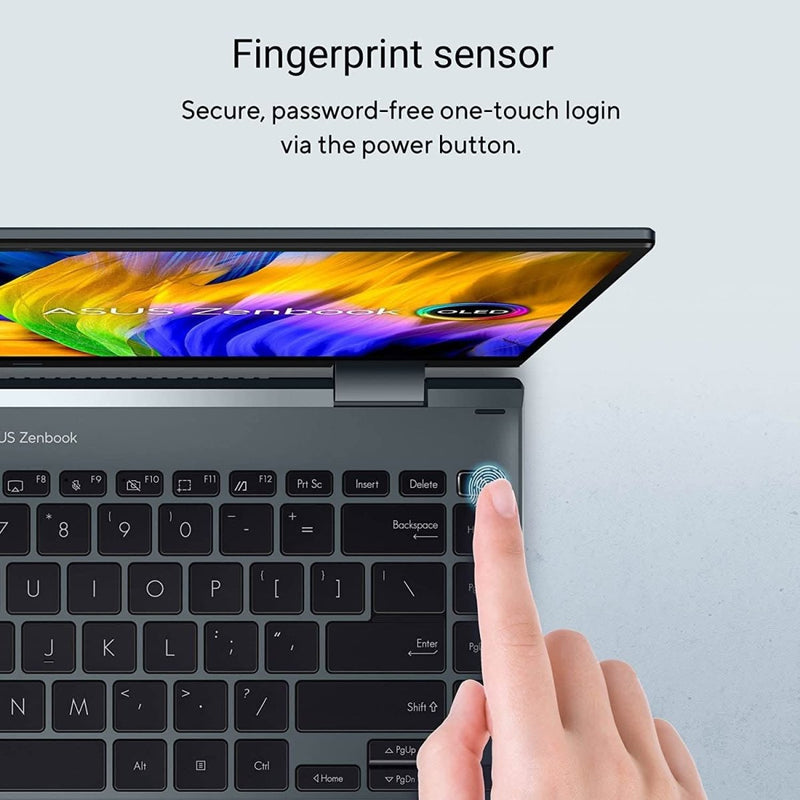 ASUS ZENBOOK FLIP 14 OLED UP5401ZA - KN501WS [CI5 - 12500H 12TH GEN/16GB DDR4/512GB SSD/NO DVD/WIN11 HOME/15.6 INCH/INTIGRATED GRAPHICS/1 YEAR/GREY] - SWIFT PERIPHERALS1083088