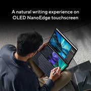 ASUS ZENBOOK PRO 14 DUO OLED 2023, INTEL CORE I9 - 13900H 13TH GEN, TOUCH 14.5 - INCH 2.8K 120HZ, DUAL SCREEN LAPTOP (32GB/1TB SSD/NVIDIA GEFORCE RTX 4050 /WIN11/76WHR/BLACK/1.75 KG),UX8402VU - MZ961WS - SWIFT PERIPHERALS90NB10X2-M001J0