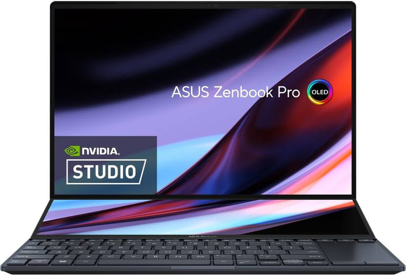 ASUS ZENBOOK PRO 14 DUO OLED WITH DUAL SCREEN TOUCH PANEL INTEL CORE I7 12TH GEN 12700H - (16 GB/1 TB SSD/WINDOWS 11 HOME/INTEL INTEGRATED IRIS XE) UX8402ZA - LM711WS - SWIFT PERIPHERALS90NB0X72-M002P0