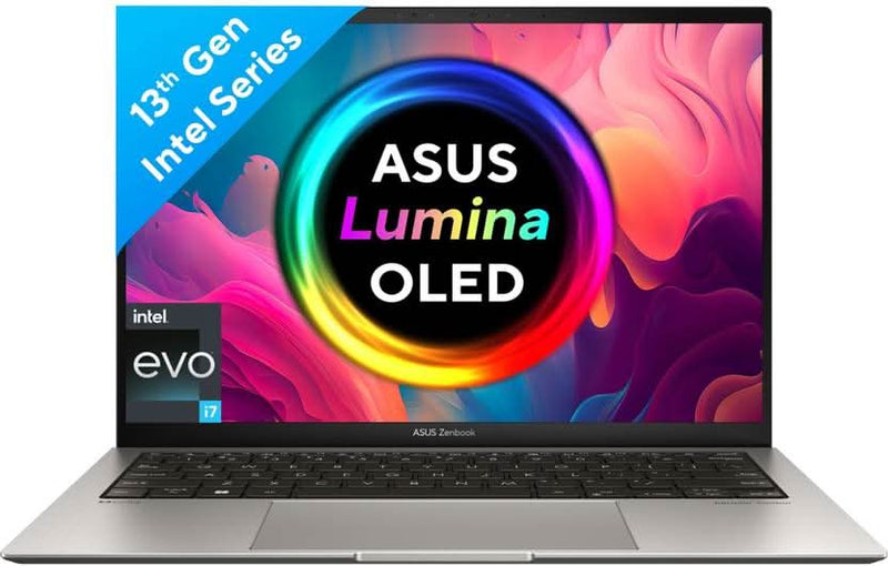 ASUS ZENBOOK S 13 OLED 1 CM THIN & 1 KG LIGHT, INTEL EVO INTEL CORE I7 13TH GEN 1335U - (16 GB/1 TB SSD/WINDOWS 11 HOME) UX5304VA - NQ742WS THIN AND LIGHT LAPTOP (13.3 INCH, BASALT GREY, 1.00 KG, WITH MS OFFICE) - SWIFT PERIPHERALS90NB0Z92-M009E0