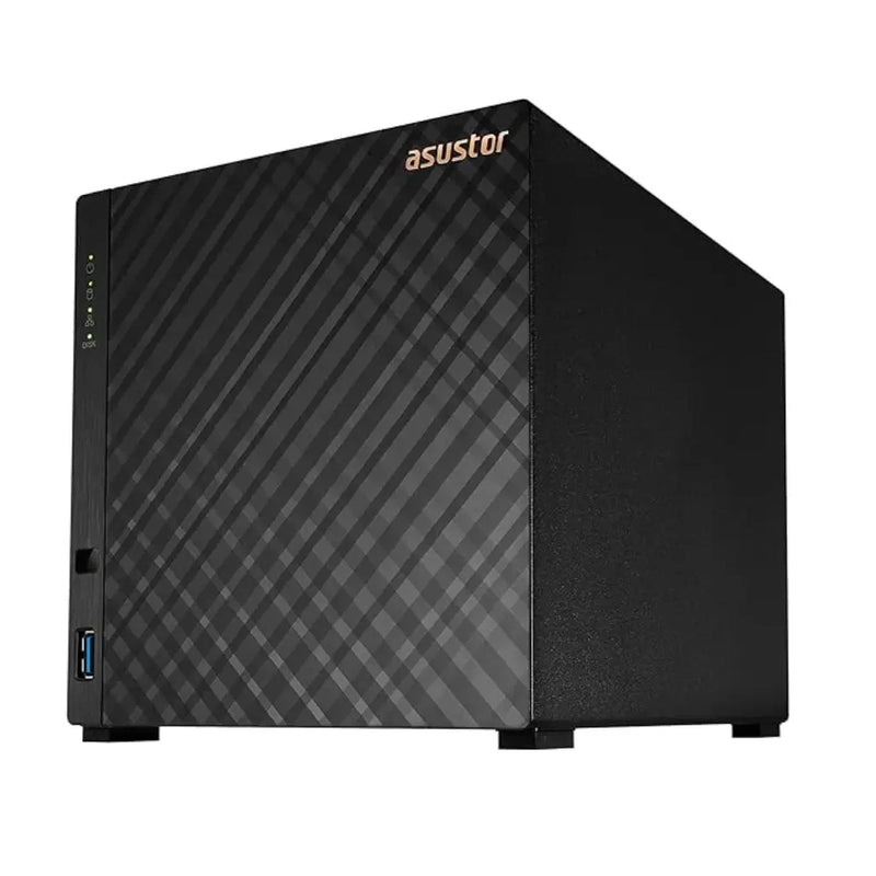 Asustor Drivestor 4 AS1104T Quad‑Core 1.4 GHz 1 GB DDR4 4‑Bay NAS - SWIFT PERIPHERALSAS1104T