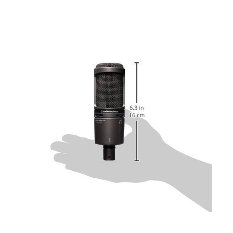 Audio - Technica AT2020USB+ Cardioid Condenser USB Microphone with Headphone Jack - SWIFT PERIPHERALSAT2020USB-PLUS