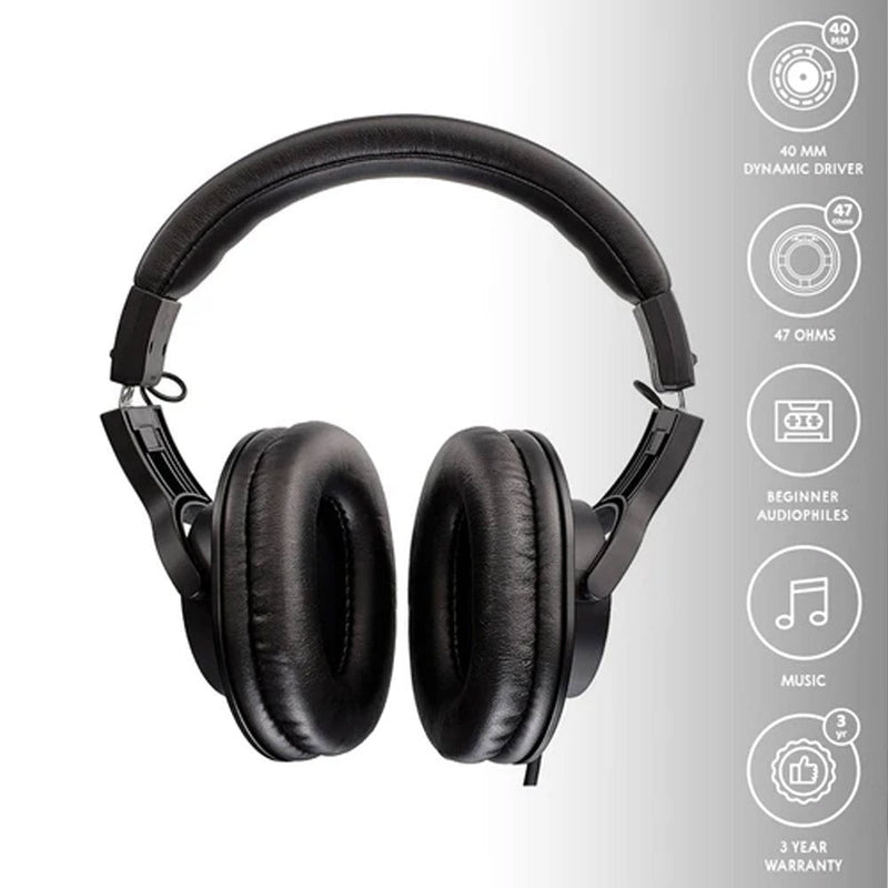 Audio - Technica ATH - M20x Professional Monitor Wired Headphone with 40mm Neodymium Driver - SWIFT PERIPHERALSATH-M20x
