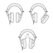 Audio - Technica ATH - M20x Professional Monitor Wired Headphone with 40mm Neodymium Driver - SWIFT PERIPHERALSATH-M20x