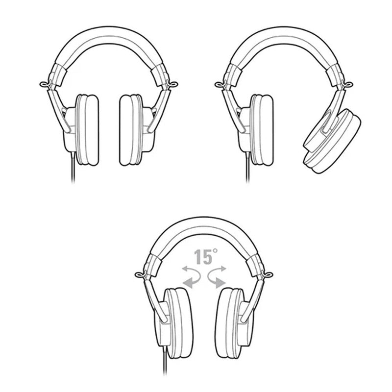 Audio - Technica ATH - M20x Professional Monitor Wired Headphone with 40mm Neodymium Driver - SWIFT PERIPHERALSATH-M20x