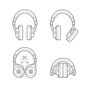 Audio - Technica ATH - M40x Over - Ear Wired Headphone with 40mm Neodymium Driver - SWIFT PERIPHERALSATH-M40X