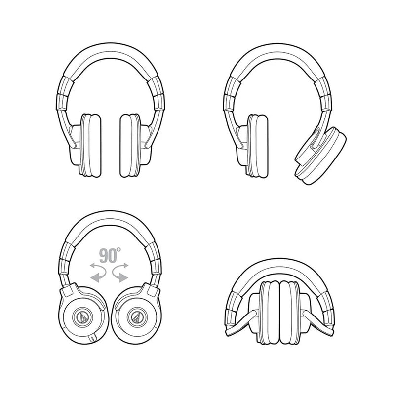 Audio - Technica ATH - M40x Over - Ear Wired Headphone with 40mm Neodymium Driver - SWIFT PERIPHERALSATH-M40X