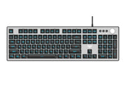 AULA 2028 USB MEMBRANE KEYBOARD BLACK GREY - SWIFT PERIPHERALSAula0044