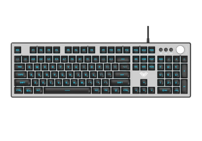 AULA 2028 USB MEMBRANE KEYBOARD BLACK GREY - SWIFT PERIPHERALSAula0044