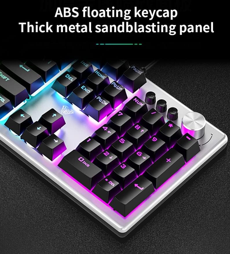 AULA 2028 USB MEMBRANE KEYBOARD BLACK GREY - SWIFT PERIPHERALSAula0044