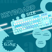 AULA AC306 WIRELESS KEYBOARD MIX BLUE - SWIFT PERIPHERALS1092469
