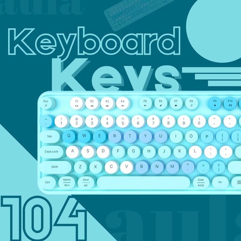 AULA AC306 WIRELESS KEYBOARD MIX BLUE - SWIFT PERIPHERALS1092469