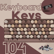 AULA AC306 WIRELESS KEYBOARD WITH RETRO KEYS ,MIX BROWN - SWIFT PERIPHERALS1092470