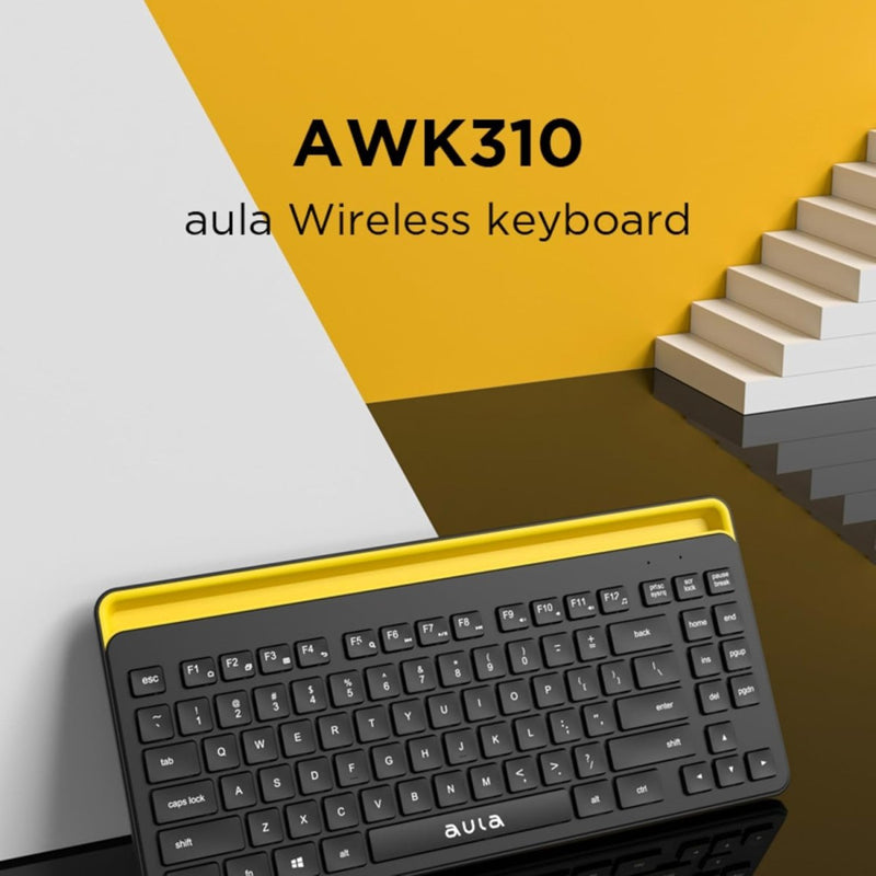 AULA AWK310 WIRELESS BLUETOOTH MULTI DEVICE KEYBOARD BLACK - SWIFT PERIPHERALS1092456