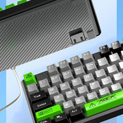 AULA F2088PRO BLACK GREY GREEN MECHANICAL GAMING KEYBOARD - SWIFT PERIPHERALSAula0016