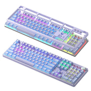 AULA F2088PRO FULL SIZE USB WIRED MECHANICAL GAMING KEYBOARD WITH MEDIA KNOB | RGB RAINBOW BACKLIT, REMOVABLE UPPER COVER, 108 PROGRAMMABLE KEYS KEYBOARDS FOR MAC/WINDOWS | PURPLE, RED SWITCHES - SWIFT PERIPHERALSF2088ProPr