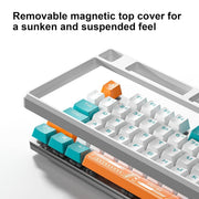 AULA F2088PRO WHITE ORANGE BLUE MECHANICAL GAMING KEYBOARD - SWIFT PERIPHERALSAula0027