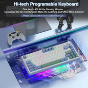 AULA F75 CEDAR GREEN REAPER SWITCH MECHANICAL GAMING KEYBOARD - SWIFT PERIPHERALS1092451