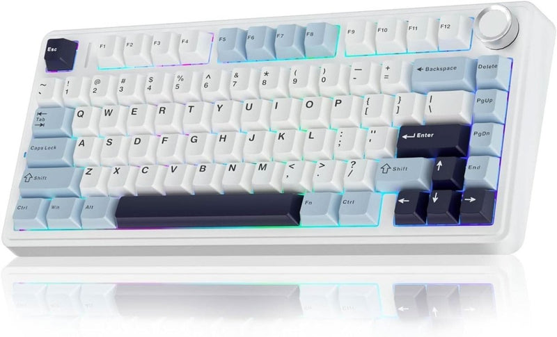 AULA F75 ICE BLUE ICE VEIN SWITCH MECHANICAL GAMING KEYBOARD - SWIFT PERIPHERALS1094018