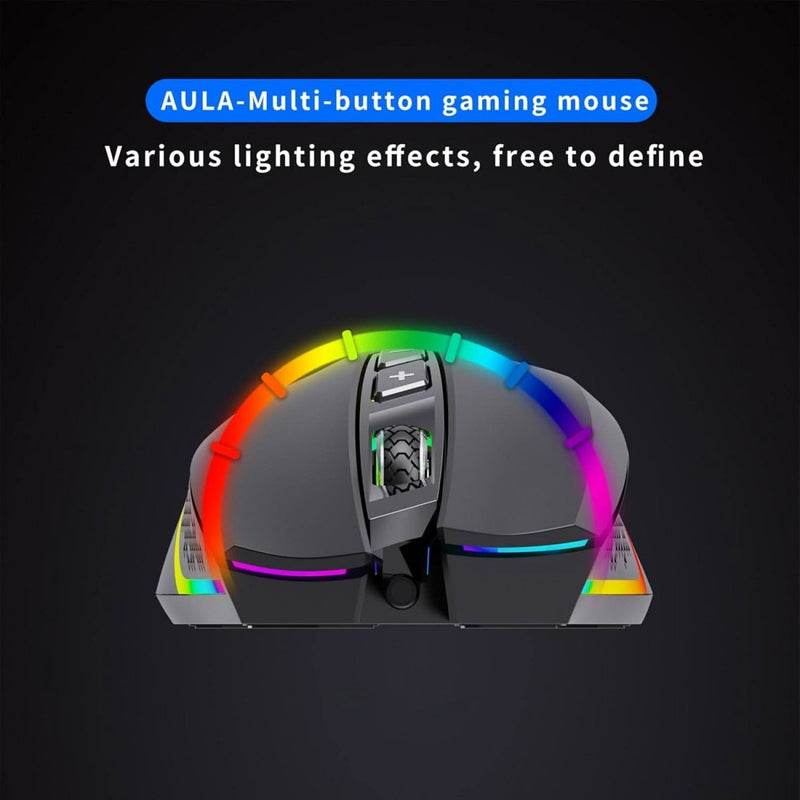 AULA F805 WIRED GAMING MOUSE, BLACK - SWIFT PERIPHERALS1094000