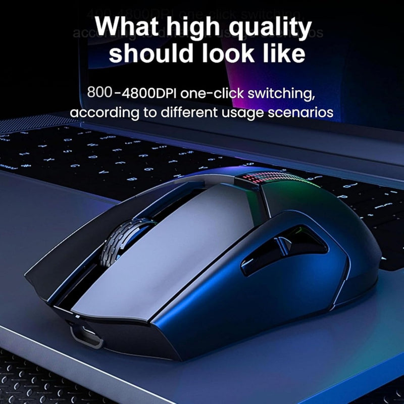 AULA F813 WIRED AND WIRELESS RGB GAMING MOUSE BLACK - SWIFT PERIPHERALS1092429