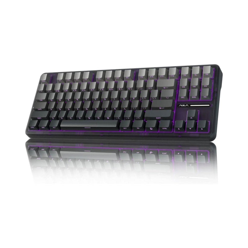 AULA F87 GRADIENT GRAY SPACE CRYSTAL SWITCH MECHANICAL GAMING KEYBOARD - SWIFT PERIPHERALS1094006
