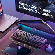 AULA F87 SIDE ENGRAVED GRADIENT GRAY REAPER SWITCH MECHANICAL GAMING KEYBOARD - SWIFT PERIPHERALSAula0028