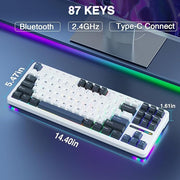 AULA F87 SMOKE BLUE SWITCH MECHANICAL GAMING KEYBOARD - SWIFT PERIPHERALS1094022
