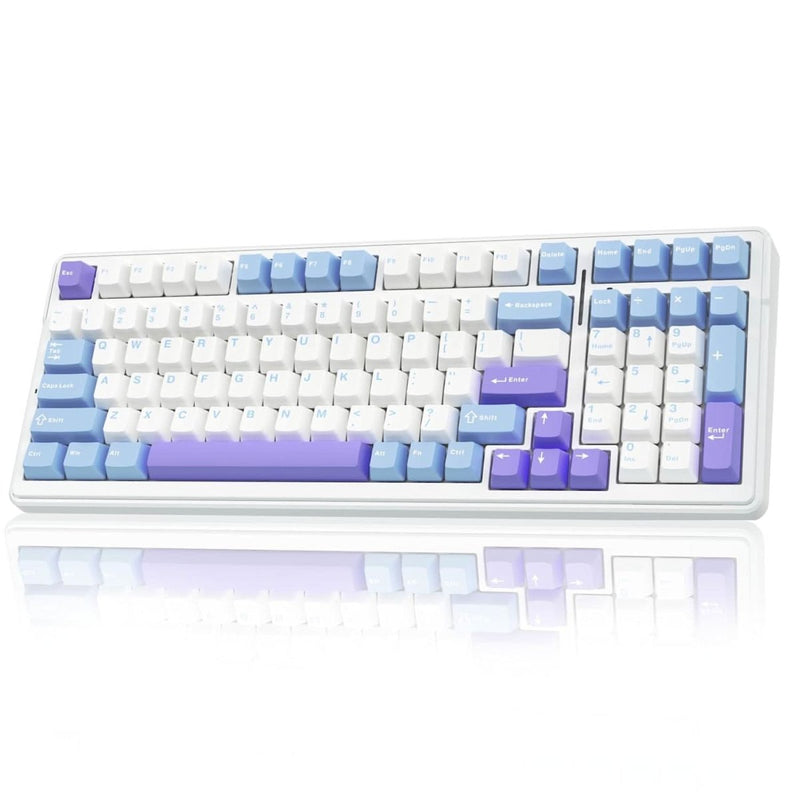 AULA F99 GRAY WHITE GRAYWOOD SWITCH MECHANICAL GAMING KEYBOARD - SWIFT PERIPHERALS1092448