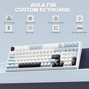 AULA F99 ICE BLUE REAPER SWITCH MECHANICAL GAMING KEYBOARD - SWIFT PERIPHERALS1092449