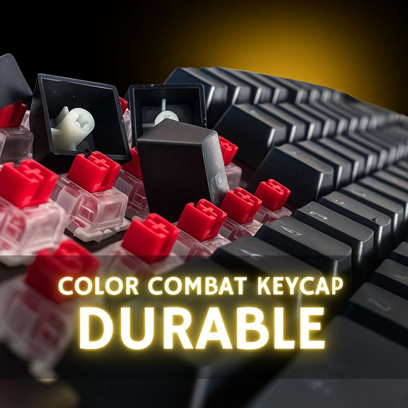 AULA M75 TRI - MODE (2.4G/BLUETOOTH/WIRED) HOT SWAPPABLE RGB BACKLIT WIRELESS MECHANICAL GAMING KEYBOARD | ALL KEY ANTI - GHOSTING | DUAL MODE KNOB WITH MULTIMEDIA BUTTONS | BLACK - RED SWITCHES - SWIFT PERIPHERALSM75B