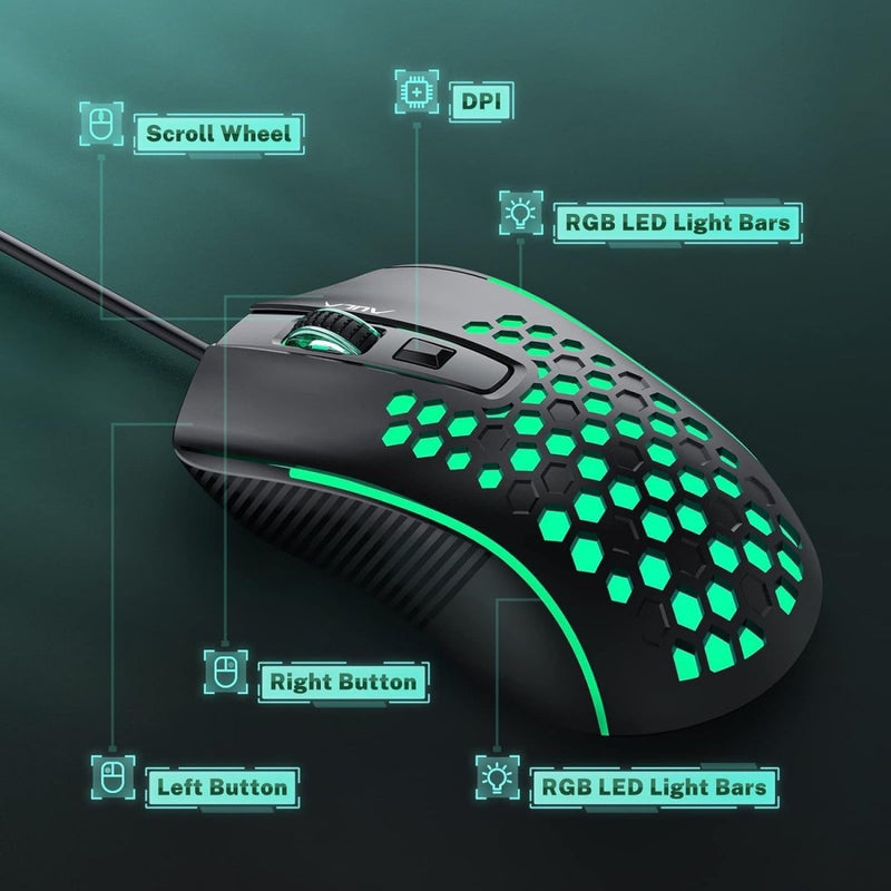 AULA S11 BLACK GAMING MOUSE BLACK - SWIFT PERIPHERALS1092426