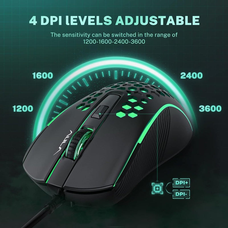 AULA S11 BLACK GAMING MOUSE BLACK - SWIFT PERIPHERALS1092426