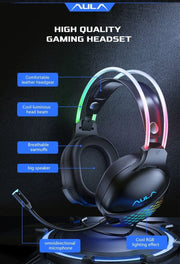 AULA S503 PROFESSIONAL WIRED GAMING HEADSET BLACK - SWIFT PERIPHERALSAula0051