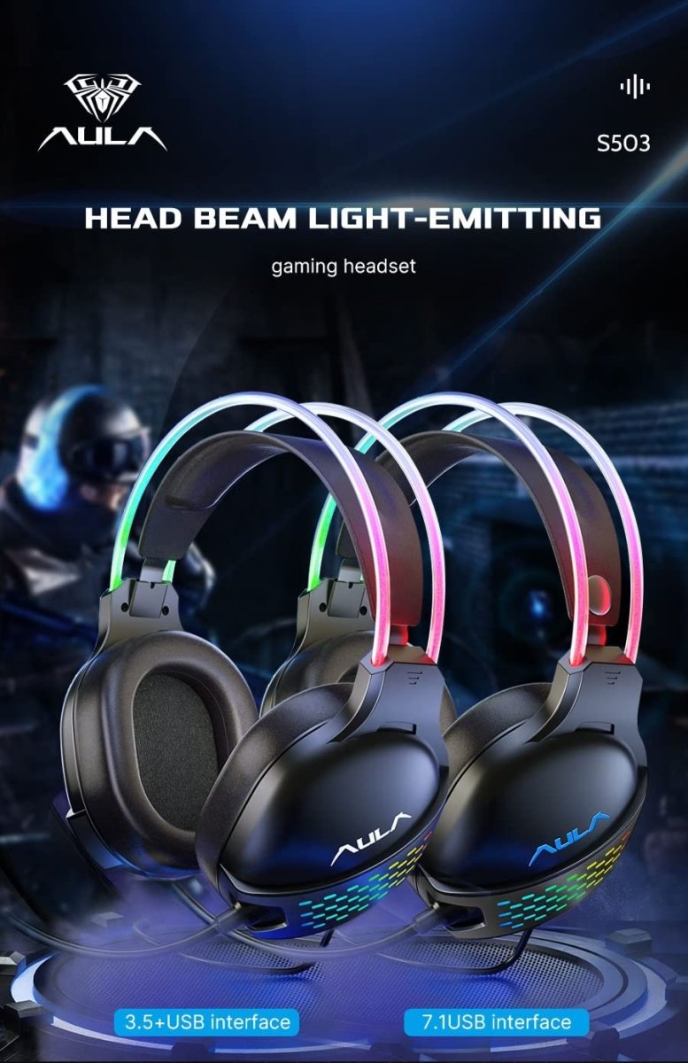 AULA S503 PROFESSIONAL WIRED GAMING HEADSET BLACK - SWIFT PERIPHERALSAula0051