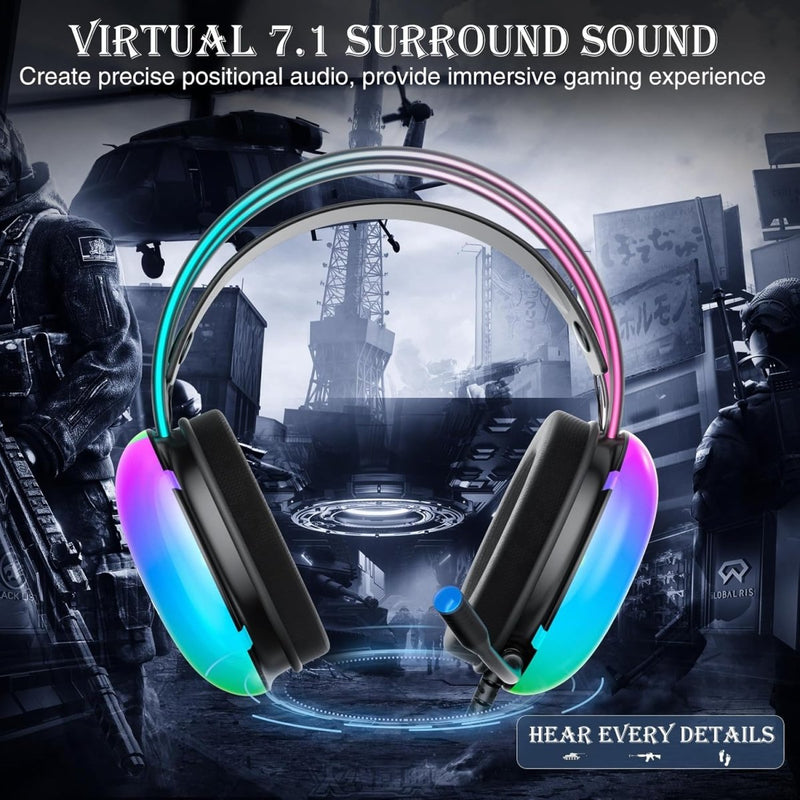AULA S505 BLACK GAMING HEADSET BLACK - SWIFT PERIPHERALS1092430