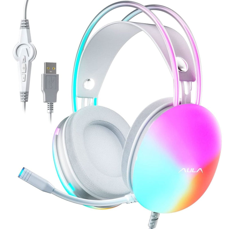 AULA S505 PINK USB GAMING HEADSET - SWIFT PERIPHERALS1092433