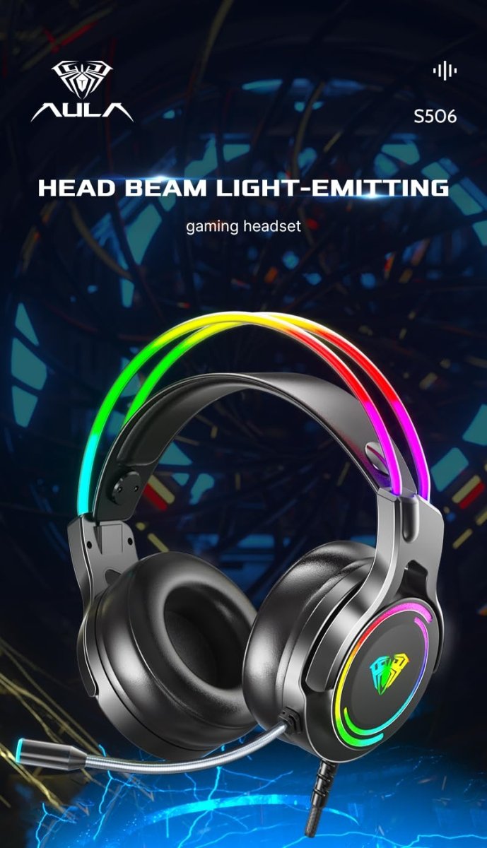 AULA S506 WIRED GAMING HEADSET BLACK - SWIFT PERIPHERALSAula0032