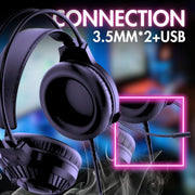 AULA S605 BLACK RGB USB GAMING HEADSET - SWIFT PERIPHERALS1092435