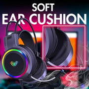 AULA S608 WIRED GAMING HEADSET |RGB (BLACK) - SWIFT PERIPHERALS1092434
