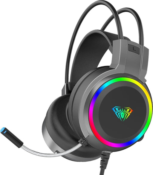 AULA S608 WIRED GAMING HEADSET |RGB (BLACK) - SWIFT PERIPHERALS1092434