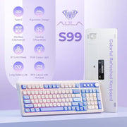 AULA S99 MECHANICAL KEYBOARD (BLUE & WHITE) BEST MECHANICAL KEYBOARD - SWIFT PERIPHERALS1092462