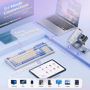 AULA S99 MECHANICAL KEYBOARD (BLUE & WHITE) BEST MECHANICAL KEYBOARD - SWIFT PERIPHERALS1092462