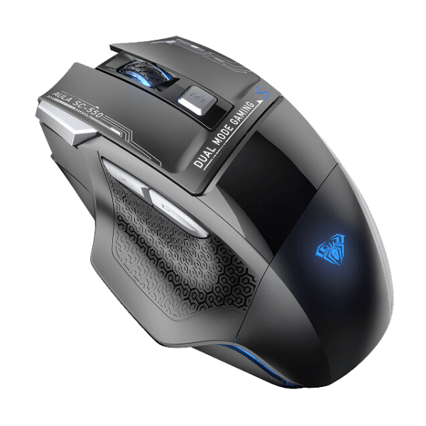 AULA SC550 WIRELESS & WIRED GAMING MOUSE, BLACK (SC550B) - SWIFT PERIPHERALS1094011