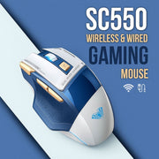AULA SC550 WIRELESS & WIRED GAMING MOUSE (BLUE) - SWIFT PERIPHERALS1094010