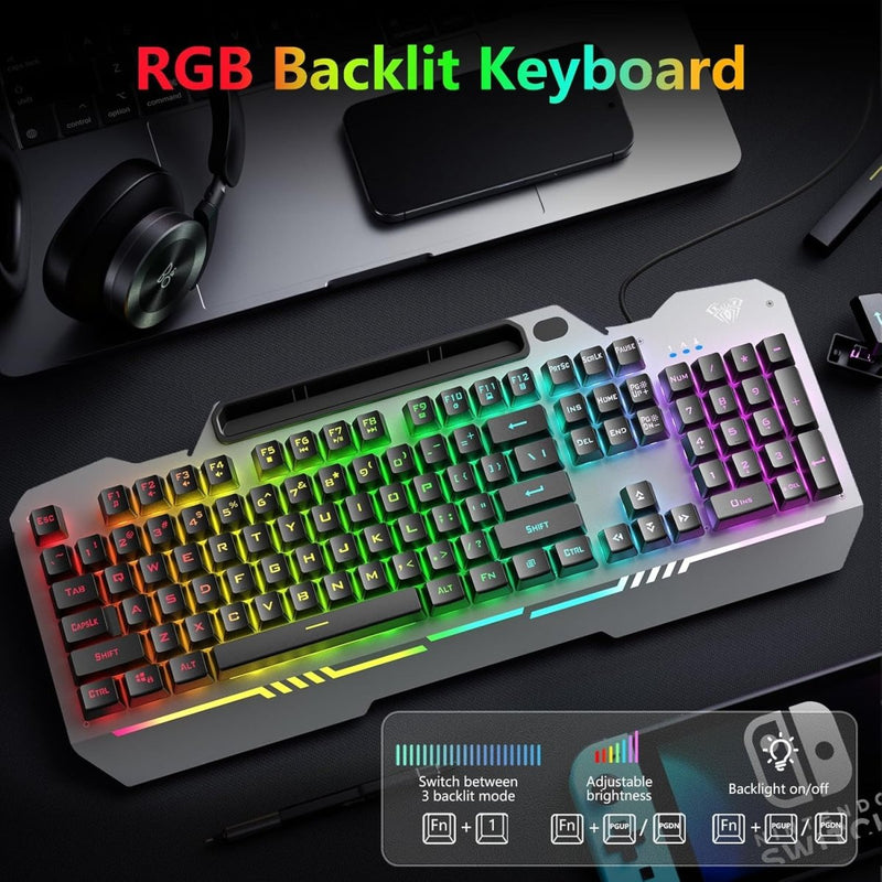 AULA T102 MEMBRANE GAMING KEYBOARD - SWIFT PERIPHERALS1092463