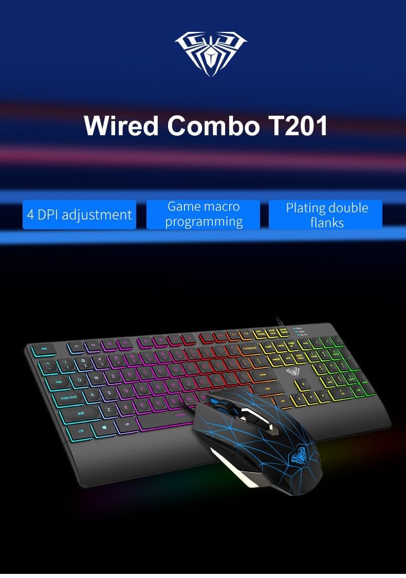 AULA T201 MEMBRANE GAMING KEYBOARD - SWIFT PERIPHERALSAula0025